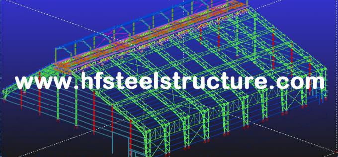 Mitad innovadora del acero estructural del taller suspendido de las fabricaciones debajo de la placa de tejado arqueada 3