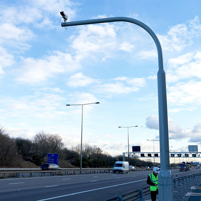Porcelana CCTV robusto de acero postes/cámara de seguridad poste del camino proveedor